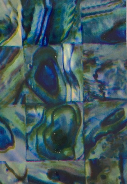 Transferfolie- Perlmutt blau grün grau