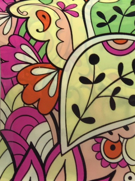 Transferfolie- Hippie gelb orange grün