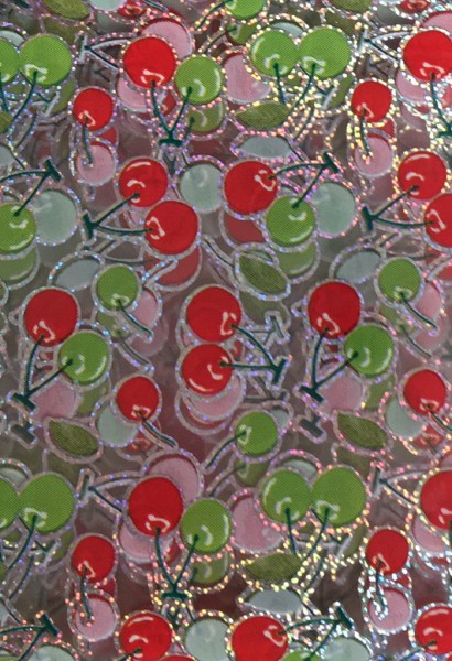 Transferfolie- Kirschen rot grün